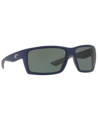 Costa Del Mar Reefton Blackout Sunglasses - Blue Mirror 580G Polarized Glass Lenses - Men's 64mm