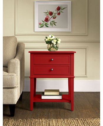Ameriwood Home - Cottage Hil 2 Drawer Accent Table