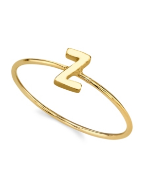 image of 2028 14K Gold Dipped Initial Ring
