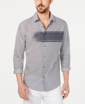 Alfani - Men's Diagonal Striped Shirt