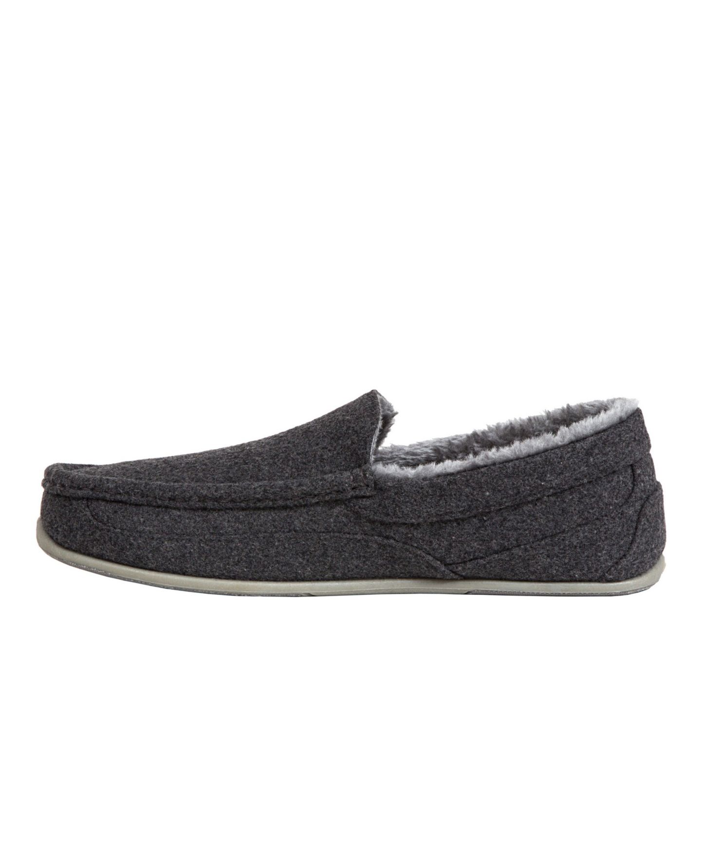Мужские тапочки DEER STAGS Spun Felt Cozy Slipper, цвет: Тёмный серый — фото 2
