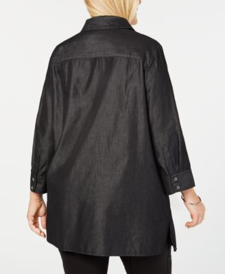 Karen Scott Plus Size Chambray Tunic, Created for Macy's