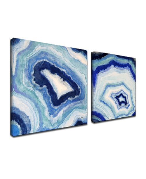 Ready2hangart Ocean Stone I Ii 2 Piece Abstract Canvas Wall Art