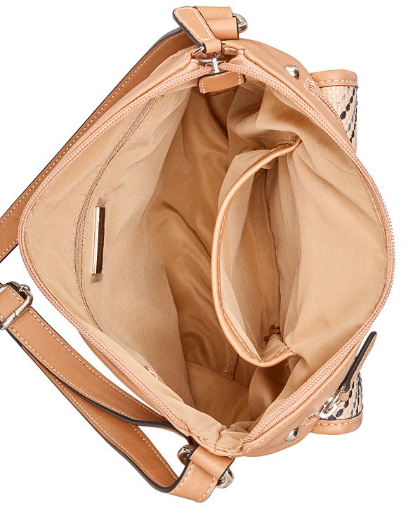 Giani Bernini Straw Plaid Crossbody, Created for Macy&#39;s & Reviews - Handbags & Accessories - Macy&#39;s