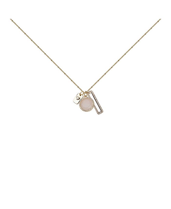 Kitsch Guiding Gems Rose Quartz Cluster Charms Boxed Necklace Macy s
