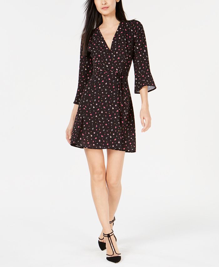 French Connection Verona Edith Floral-Print Wrap Dress - Macy's