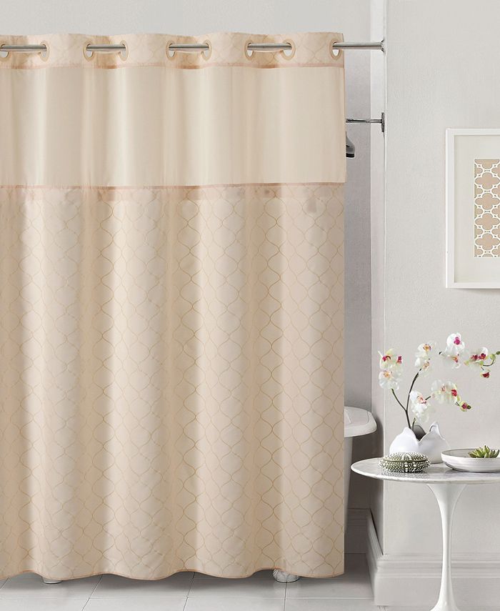Hookless Mosaic 3 In 1 Shower Curtain, Hookless 3 In 1 Shower Curtain