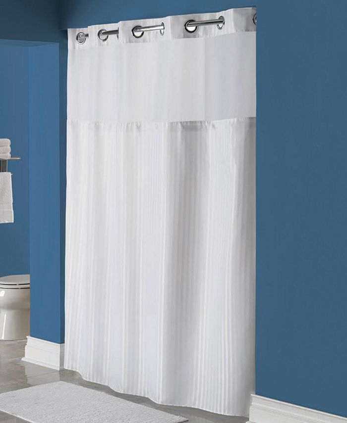 Hookless Classic Herringbone 3in1 Shower Curtain & Reviews Shower