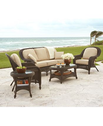 Furniture - Monterey Wicker Outdoor Swivel Chair
