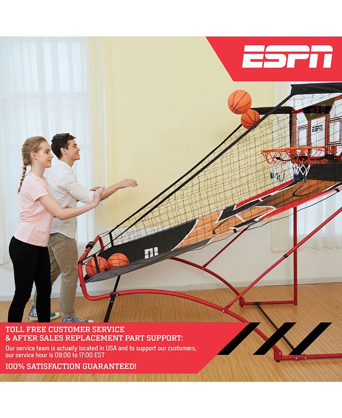 MD Sports ESPN 2 Player Ez Fold Basketball Game with Polycarbonate