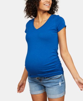 Motherhood Maternity BOUNCEBACK Post Pregnancy Denim Shorts - Macy's