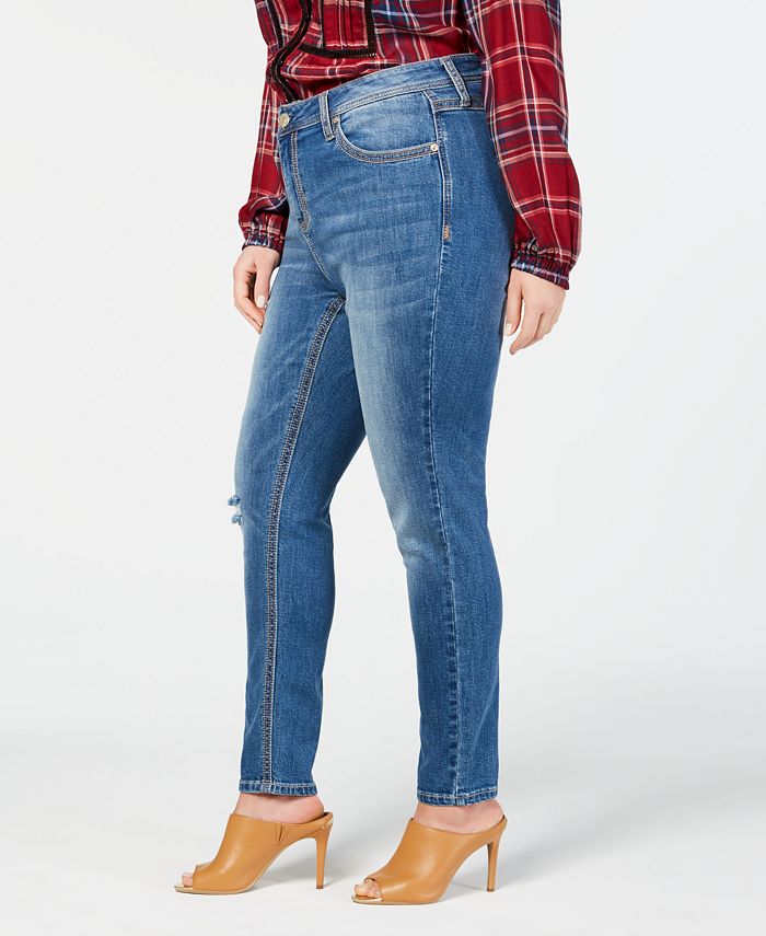 Seven7 Jeans Trendy Plus Size Rocker Skinny Jeans - Macy's