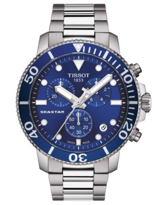 Tissot Men s Swiss Chronograph Seastar 1000 Stainless Steel