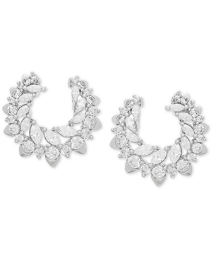 Arabella Swarovski Zirconia Wrap Stud Earrings in Sterling Silver Macy's