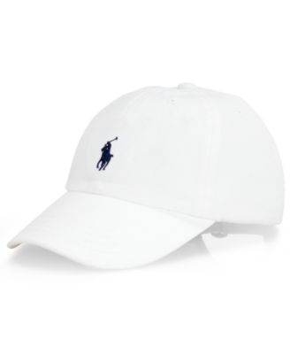 all white polo hat