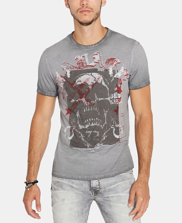 Buffalo David Bitton Men's Skull Graphic T-Shirt - Macy's