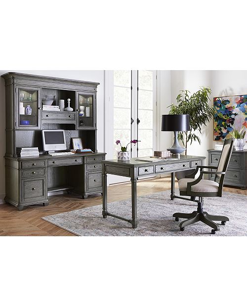 Furniture Sloane Home Office 5 Pc Set Writing Desk Credenza