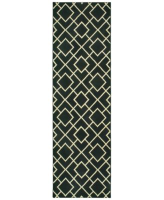 Oriental Weavers - Luna 8123B Black/Ivory 2'3" x 7'6" Runner Area Rug