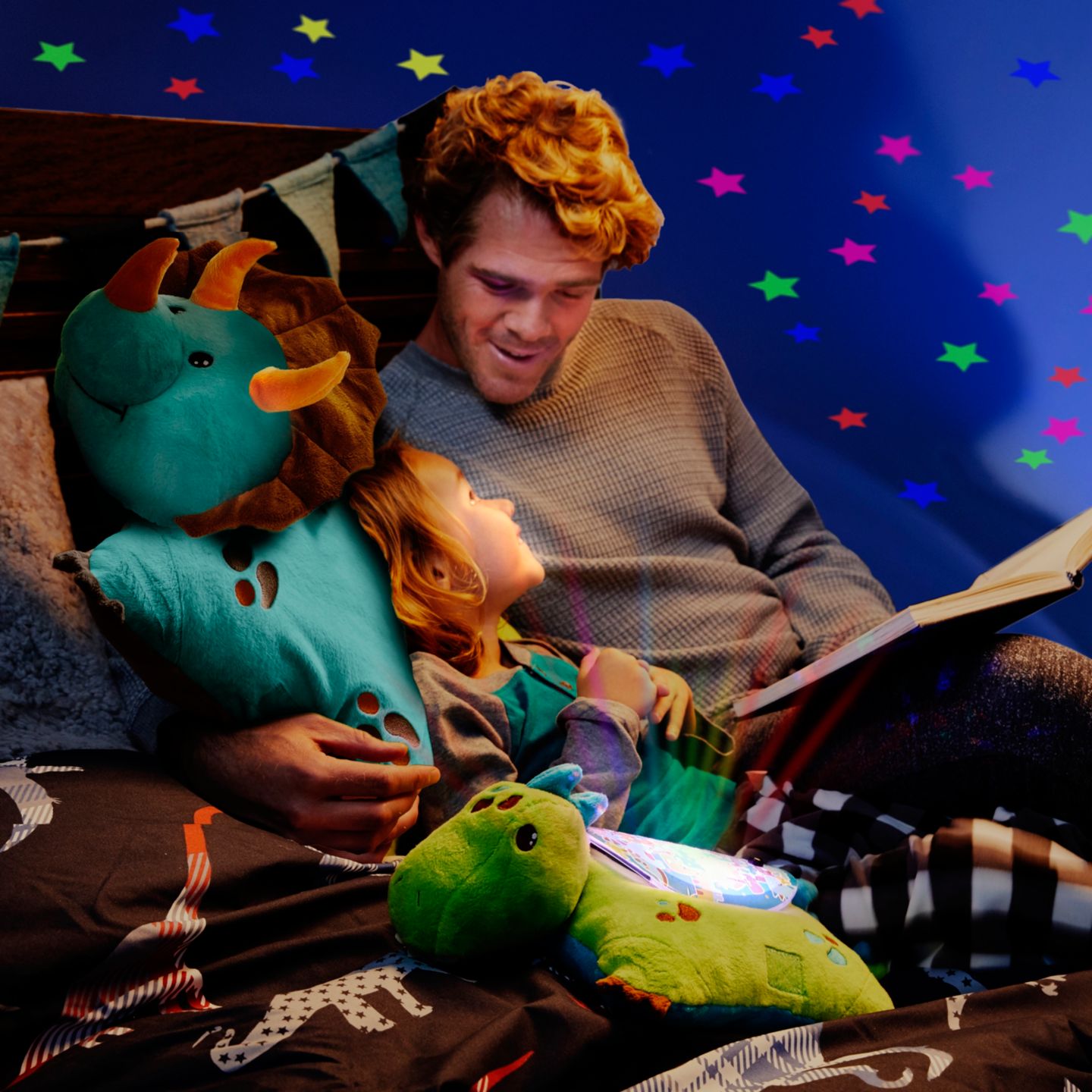 Детская мягкая игрушка Pillow Pets Dinosaur Plush Sleeptime Lite — фото 6