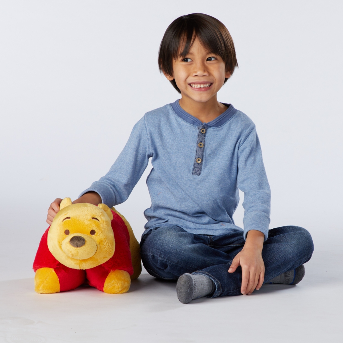 Shop Pillow Pets Disney Winnie The Pooh Bear Stuffed Animal Plush Toy In Medium Yel