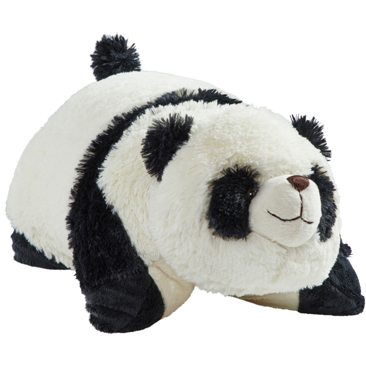 Pillow Pets Kids' Signature Comfy Panda Stuffed Animal Plush Toy In Open White