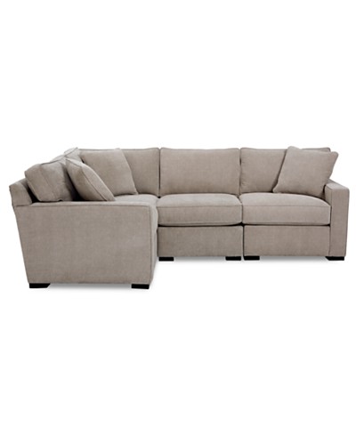 Fabric Reversible Chaise Sectional Sofa