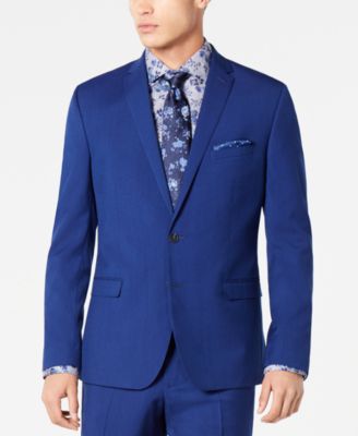Nick Graham Men's Slim-Fit Stretch Hot Blue Suit