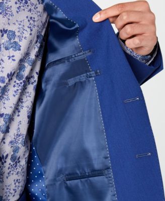 Nick Graham Men's Slim-Fit Stretch Hot Blue Suit