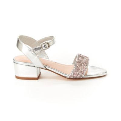 bcbg silver sandals