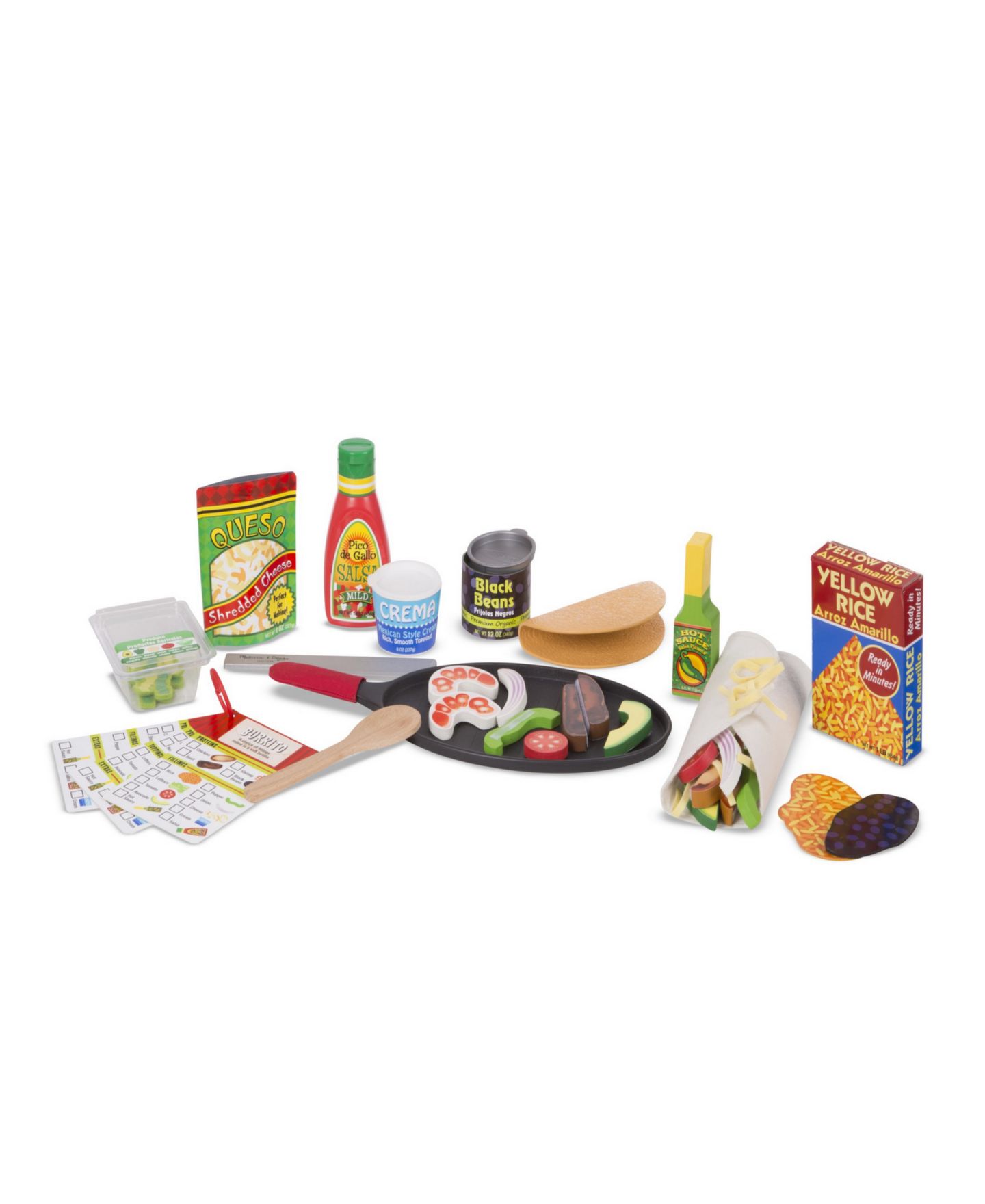 Детские игрушки Melissa and Doug Fill & Fold Taco & Tortilla 43-Piece Set, Ages 3+ — фото 2