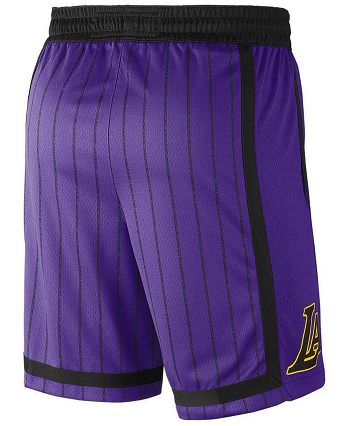Nike Men's Los Angeles Lakers City Swingman Shorts - Macy's