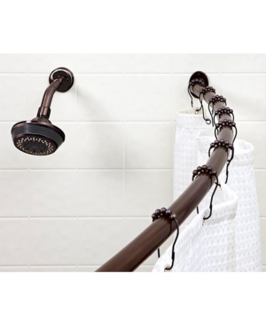 Bath Bliss Curved Shower Rod, Oil-Stained Bronze