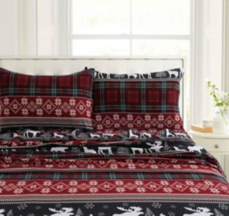 LOT OF 2 cheapest QUEEN SIZE HVYWGHT COTTON FLANNEL SHEET SETS FESTIVE All QUEEN SIZE….