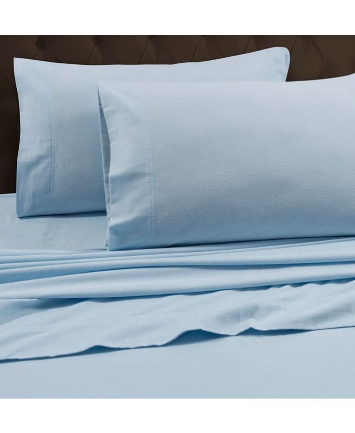 Tribeca Living Flannel Cal King Fitted Sheet Macy's