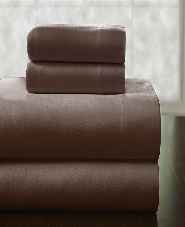Pointehaven Heavy Weight Cotton Flannel Sheet Set ...