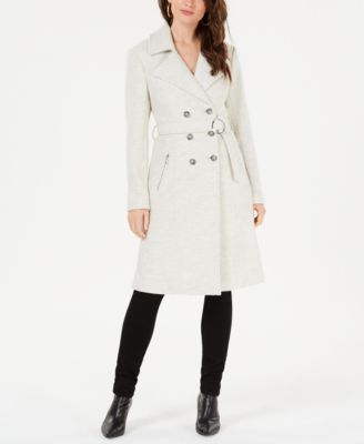 guess white trench coat