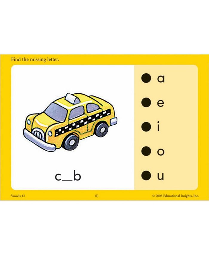 Learning resources educational insights hot dots flash cards vowels