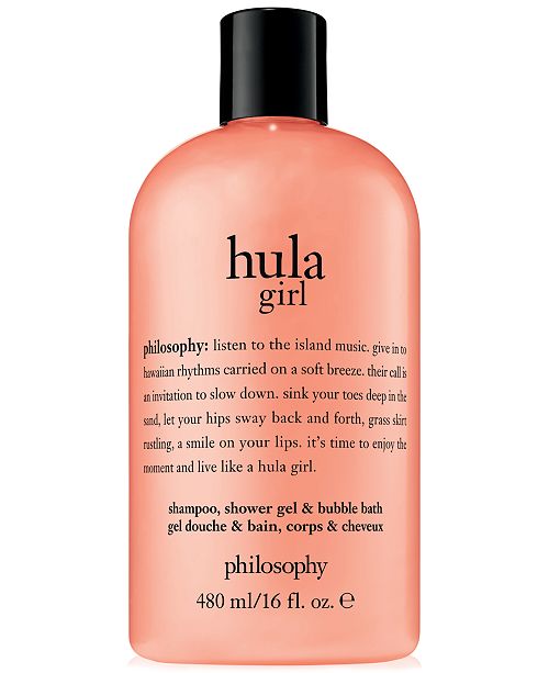 Philosophy Hula Girl Shampoo Shower Gel Bubble Bath 16 Oz