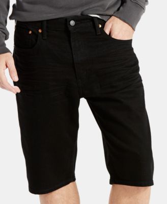 black jean shorts levis