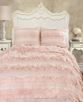 Belle Ruffle 3-Pc. Quilt Set, Full/Queen
