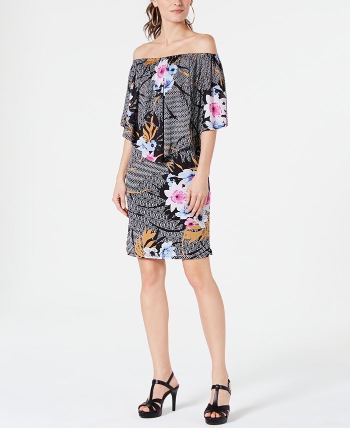 Thalia Sodi Printed Popover Dress, Created for Macy's Macy's