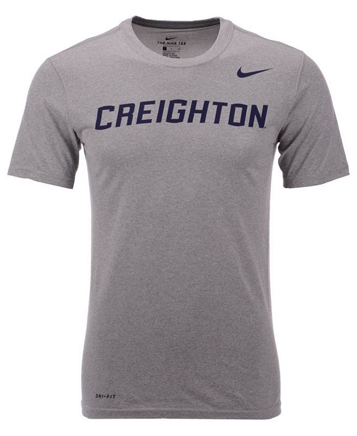 Nike Men's Creighton Blue Jays Dri-Fit Legend Wordmark T-Shirt - Macy's