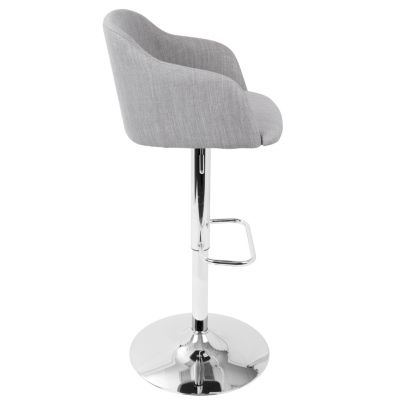 Daniella Adjustable Barstool with Swivel in Light