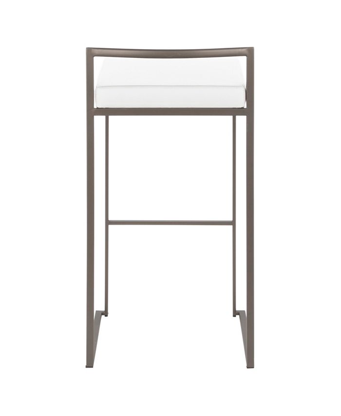 Lumisource Fuji Stackable Barstool Set of 2 & Reviews Furniture Macy's