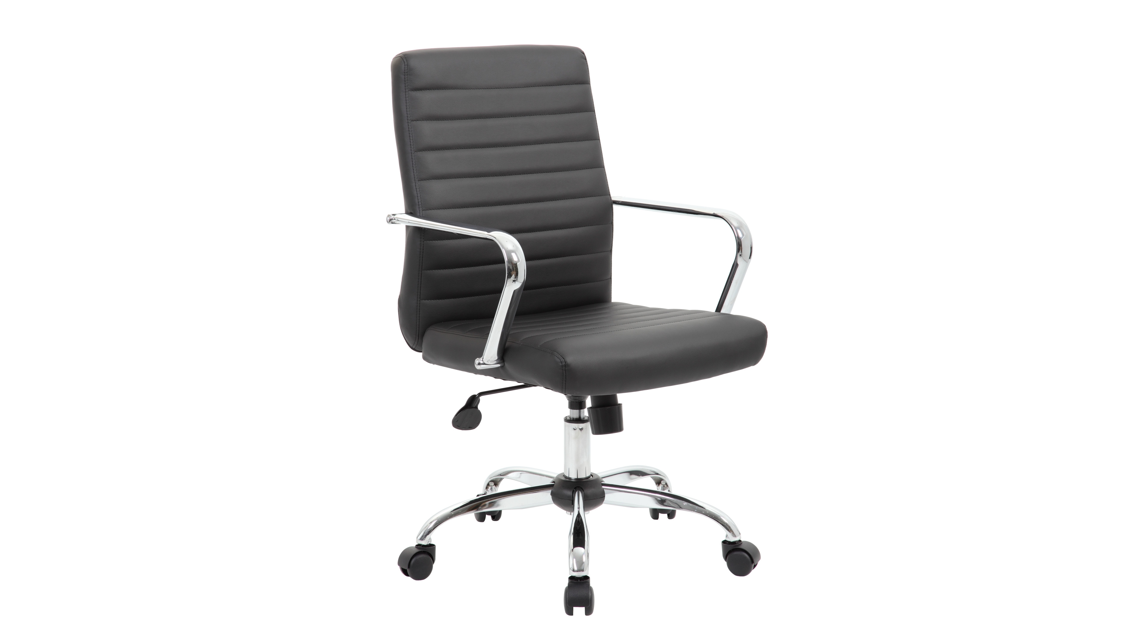 Boss Office Products Retro Task Chair with Chrome Fixed Arms