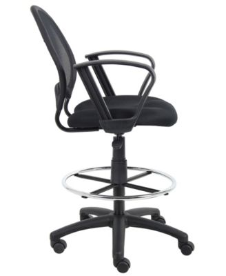 Mesh Drafting Stool with Loop Arms