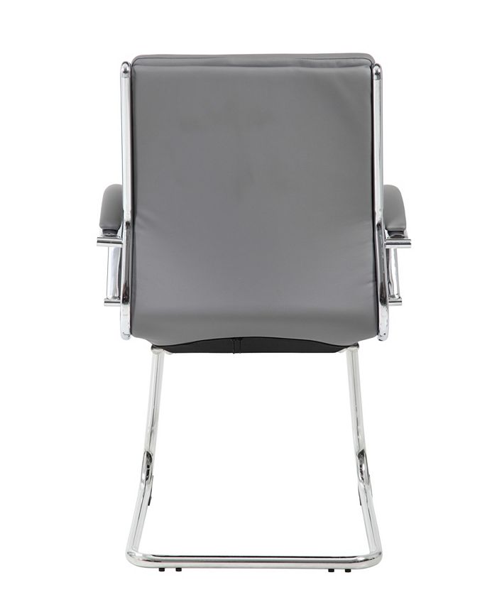 Boss Office Products Executive CaressoftPlus Guest Chair with Chrome