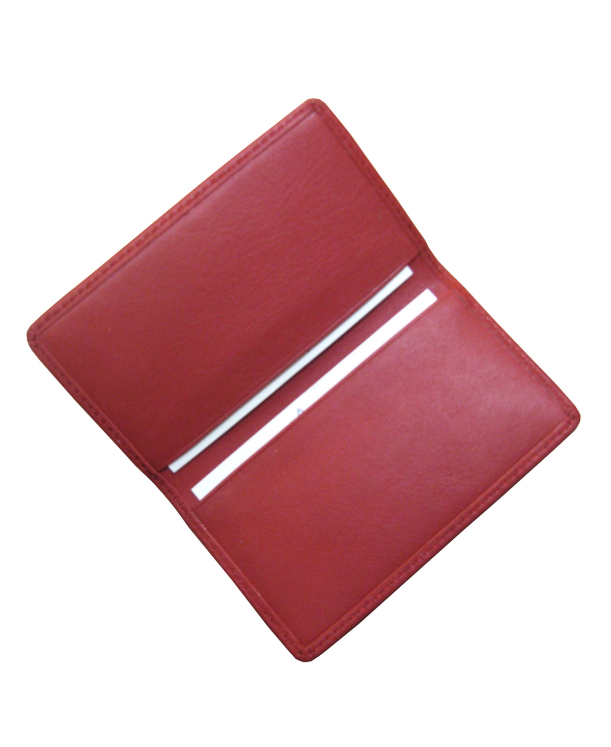 Royce Slim Business Card Case in Genuine Leather - Red