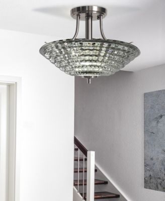 Wendy Led Crystal Semi Flush Mount