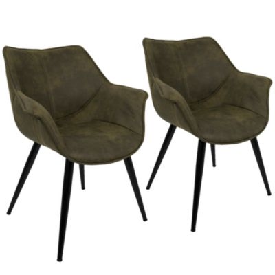 Wrangler Accent Chair in Rust Set of 2